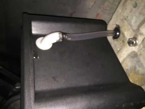 1981 Ford LTD - Vent tube. Epoxied into the fitting and to the floor. No movement, no leaks.