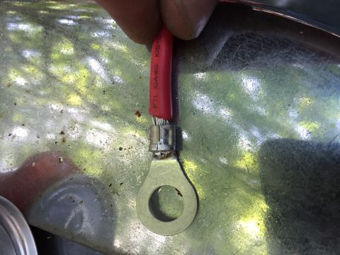 1981 Ford LTD - Crimp fitting, solder to cover the open end, marine heat shrink to seal and act as strain relief. That's how I do it at least.