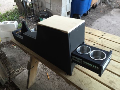 1981 Ford LTD - Console mock up with lid and drawer.