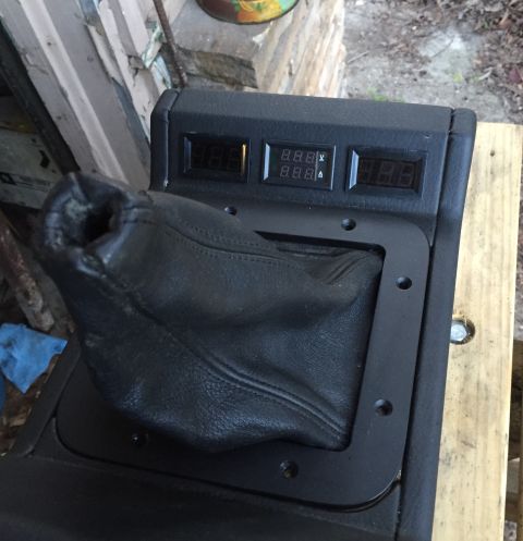 1981 Ford LTD - Trim ring and gauges set in place.