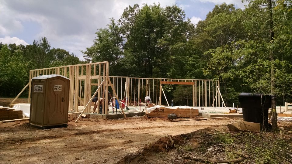 They only worked half a day, and a lot of that was snapping lines, but they're moving...