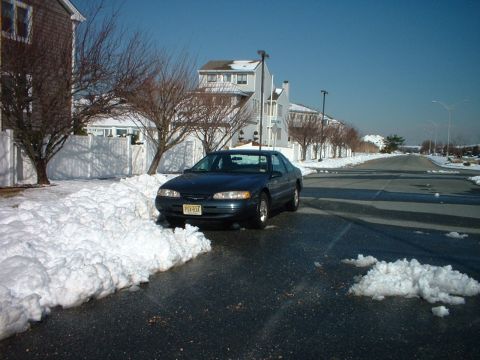 1996 Ford Thunderbird - leftover snow