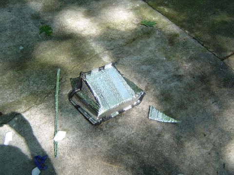1986 Ford Bronco - Bronco / F-150 Evaporator core cover insulated with one layer of "Reflectix" foil insulation with an additional layer on the lowe…