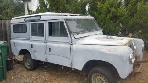 1991 Ford Bronco - This Land Rover Series III is in primer and has a custom hardtop installed.