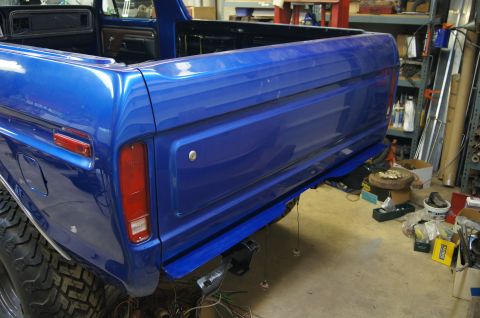 1979 Ford Bronco - Rear valence and bumper brackets ready for a bumper.