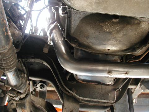 1985 Ford Bronco - drivers side down pipe
