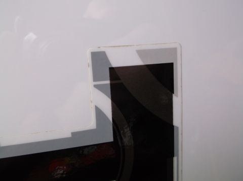 2011 Ford F-250 - Graphic decal on a white vehicle panel, with 'SUPERMOTORS' watermark visible.