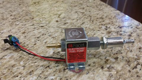 1978 Chevrolet C/K Pickup - Facet electronic fuel pump with compatibility notes for various fuel types.