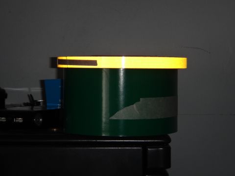 1995 Chevrolet P30 1 Ton - Step Van - A green cylindrical object with reflective tape is visible in the image.