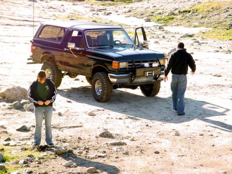 1988 Ford Bronco - Me going to my truck