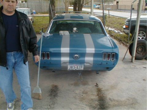 1967 Ford Mustang - And another from the lot (cameo appearence by my dad)