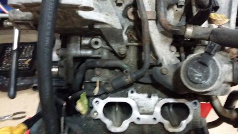 2007 Subaru Impreza - Engine part detail, likely from a Subaru Impreza, showing hoses and mounting points.