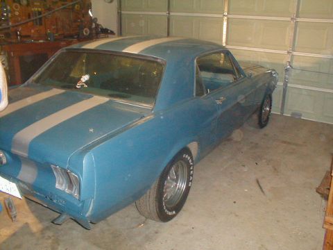 1967 Ford Mustang - First night at its new home, sleep tight.