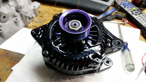 2007 Subaru Impreza - This image shows a car alternator, not a 2007 Subaru Impreza engine build.