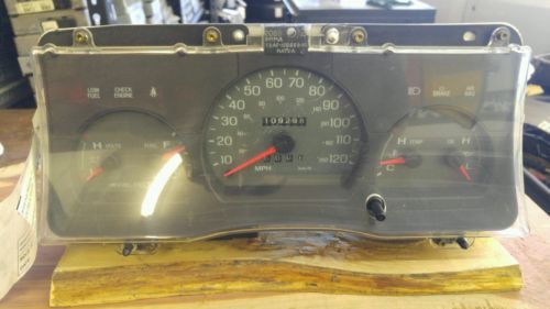 Instrument cluster with speedometer up to 120 MPH and fuel/temp gauges