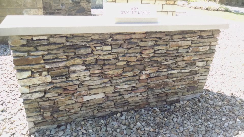 Stone siding to be used outside the fireplace, and as quoins at most of the corners.