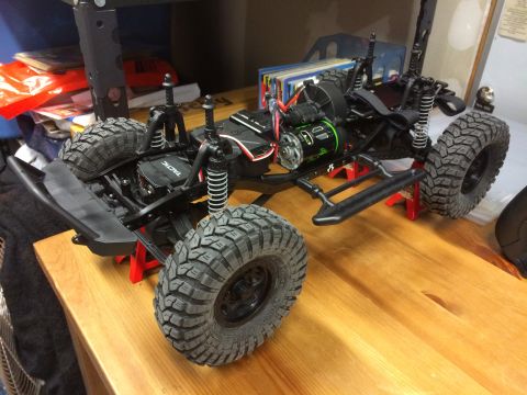 1989 Ford Bronco - This is a remote-controlled rock crawler chassis, not a 1989 Ford Bronco.
