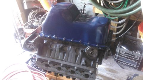1996 Ford Bronco - oil pan installed