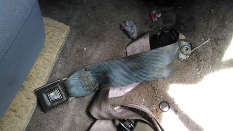 1990 Ford F-250 - Because i swapped the bench seat out for captains chairs, the old seat belts didnt have the sleeves that hold the buckle up for easy use. i…