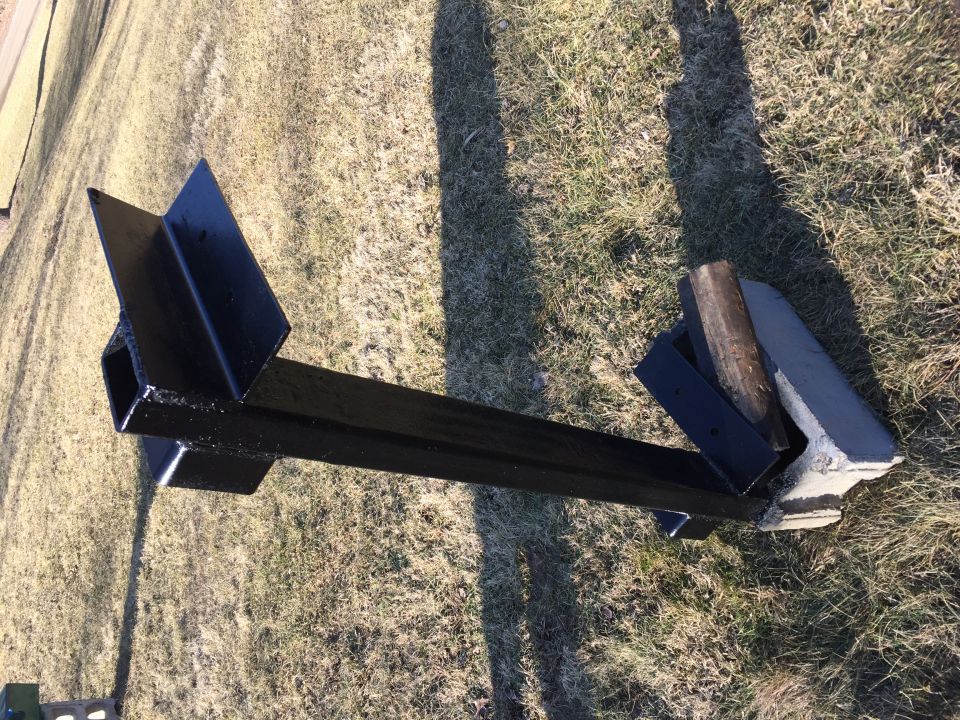 crossmember getting a coat of paint.