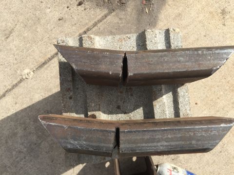 1996 Ford F-150 - heavy wall, maybe 5/16" 1.5x3 tube that I notched to match the frame bend. after I had these clamped in place on the frame, I eyeballed the…