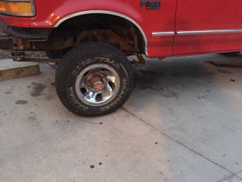 1996 Ford F-150 - truck on its own weight