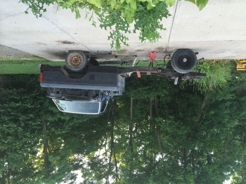 1967 Ford Custom Wagon - Truck chassis and cab visible, possibly undergoing restoration or repair.