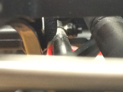 1989 Ford Bronco - This is a close-up view of the suspension system on a remote-controlled vehicle.