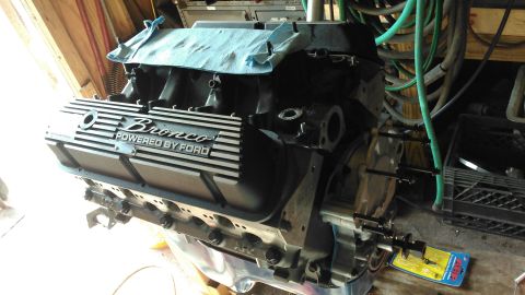 1996 Ford Bronco - installed the new timing cover. for timing cover/water pump bolts the timing cover/waterpump bolt kit i used is ARP 154-3202. it looks like…