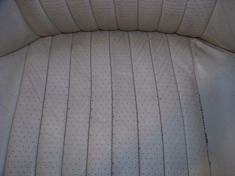 2001 Mercury Grand Marquis - Perforated leather seat upholstery with vertical stitching detail.