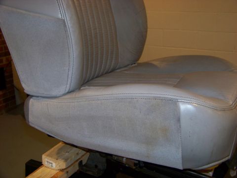 2001 Mercury Grand Marquis - A close-up view of a car seat, showing its upholstery and stitching details.