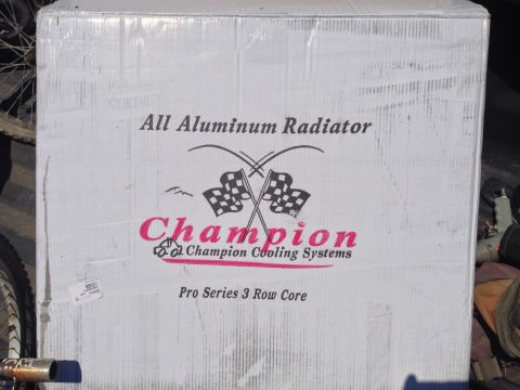 1979 Ford Bronco - Box for an all-aluminum radiator from Champion Cooling Systems.