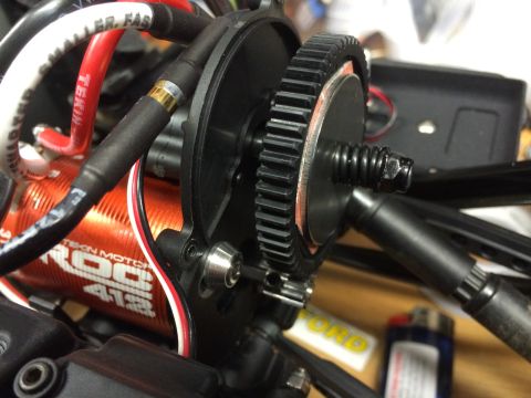 1989 Ford Bronco - This image shows the internal gearing and motor of a remote-controlled car, not a 1989 Ford Bronco.