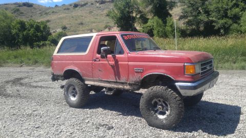 1991 Ford Bronco - Playing in the Yellowstone river bottom