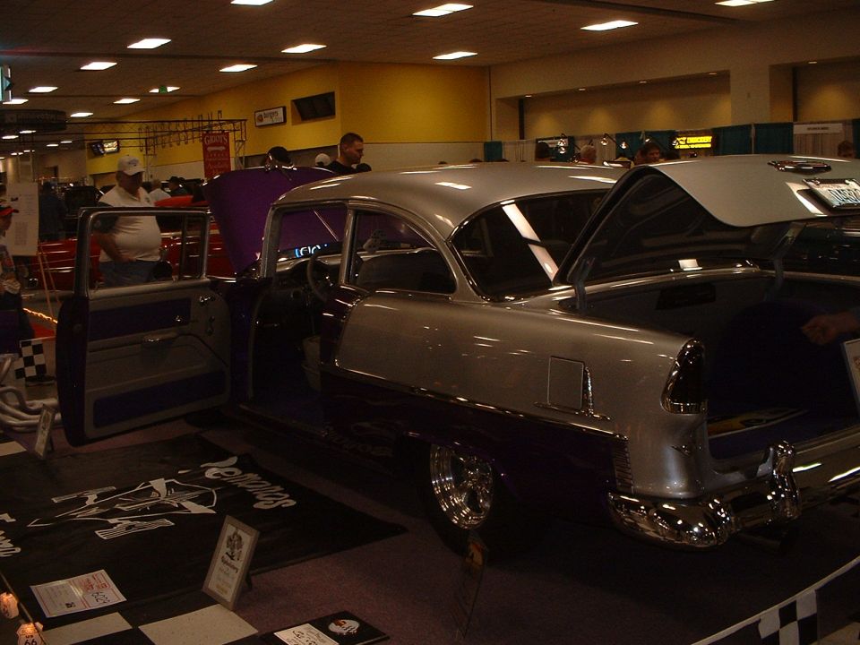 A sweet looking '55 Chevy.