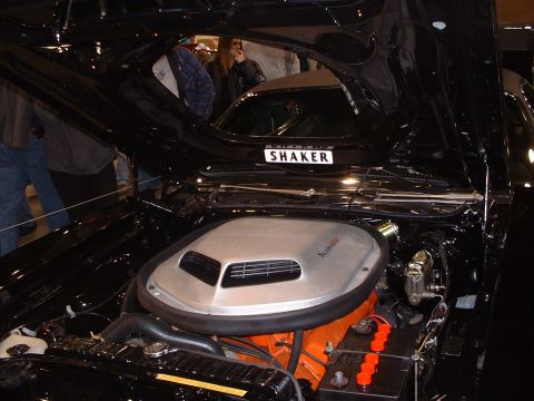 1999 Ford Crown Victoria - 440 engine in black '70 Plymouth Cuda.