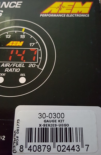 1978 Ford Bronco - This is a gauge kit, not a vehicle part. It shows an air/fuel ratio gauge.