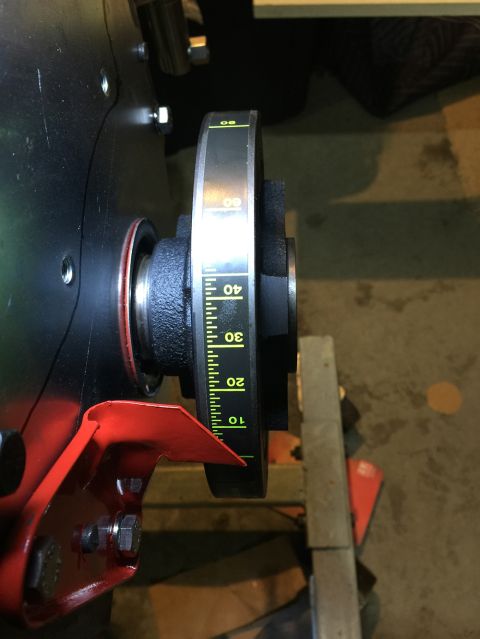 1978 Ford Bronco - Crankshaft pulley with degree markings for engine timing adjustments.
