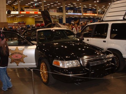 1999 Ford Crown Victoria - "Monster Garage" donut making Ford Crown Victoria police car.