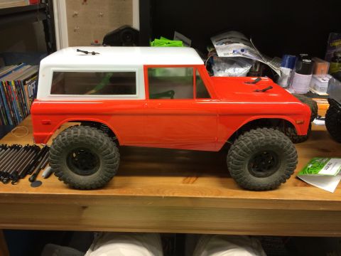 1989 Ford Bronco - This is a remote-controlled model of a Ford Bronco, not a full-size vehicle.