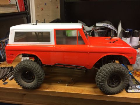 1989 Ford Bronco - This is a remote-controlled car body, not a full-sized vehicle.