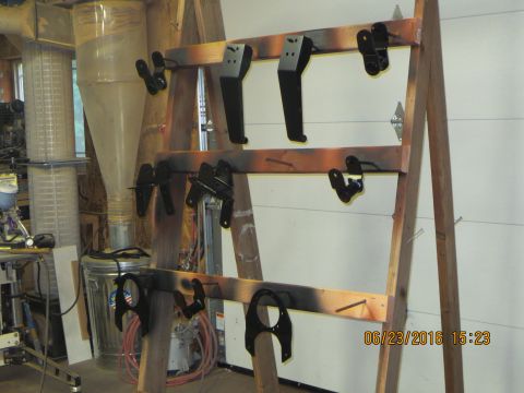1986 Ford Bronco - painting rack of all the goodies!