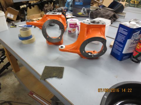 1986 Ford Bronco - Reid Kingpin knuckles. 330 bucks a side for the Ford variety. These things are extremely well made and I do not expect a failure from these…
