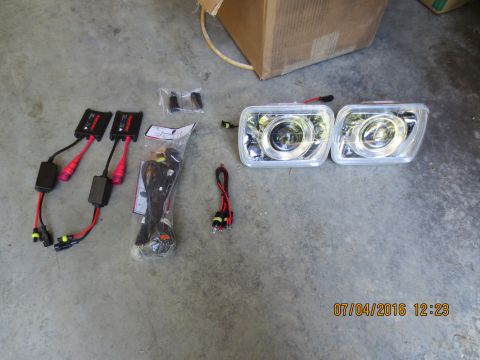 1986 Ford Bronco - HID kit from TCM GLX on fullsizebronco.com. These headlights were very well put together from him, and the kit was very easy to install.