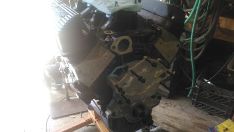 1996 Ford Bronco - not a good pic but i mounted the valve covers with spacers and mounted the lower intake manifold. i ordered 1-3/8 inch valve cover spacers…
