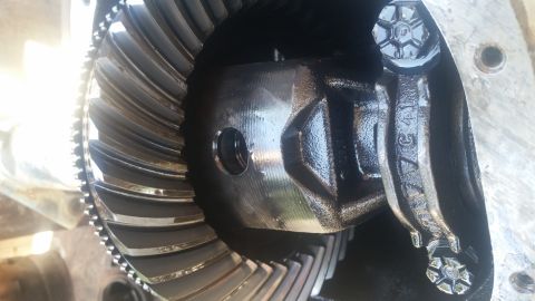 1992 Ford Bronco - Differential gears are visible in this close-up shot, showing internal mechanics and casting marks.
