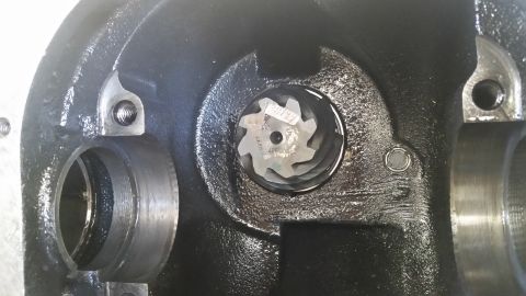 1992 Ford Bronco - A close-up view of a differential gear, showing part numbers for identification.