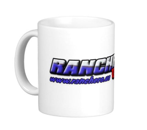 1971 Ford Ranchero - A white mug displays the Ranchero logo and website address.