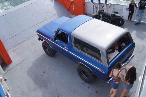 1979 Ford Bronco - Sunday July 3rd we drove to Marble Head and took the ferry to Kelleys Island.