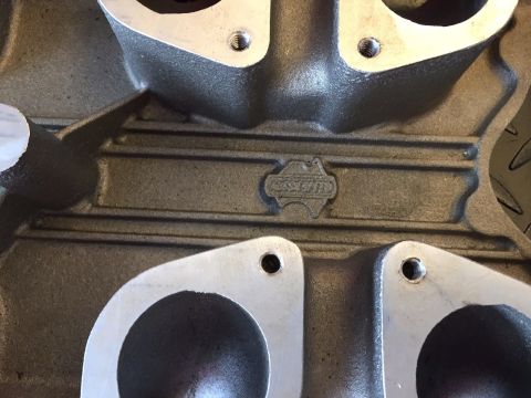 1972 Ford Ranchero - This intake manifold features the Edelbrock logo cast into its surface.